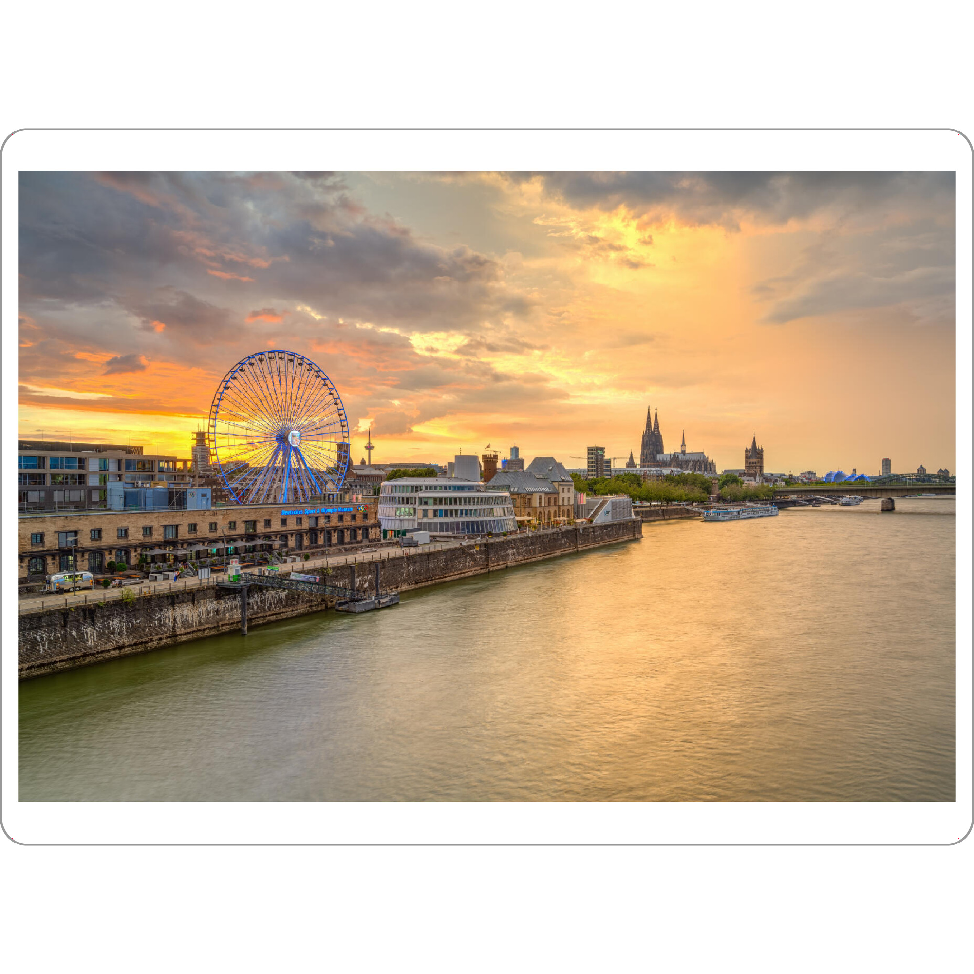 Tischset "Skyline für Köln" artboxONE - Städte,Städte / Köln,Reise,Architektur