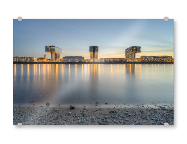 Acrylglasbild "Kranhäuser in Köln" artboxONE - Städte,Städte / Köln,Natur,Reise,Architektur