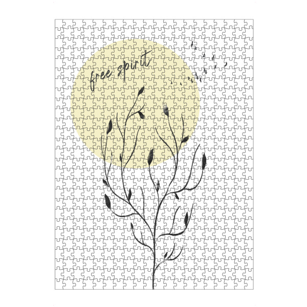 artboxONE Puzzle "Natur | Free spirit" artboxONE - Typografie,Floral