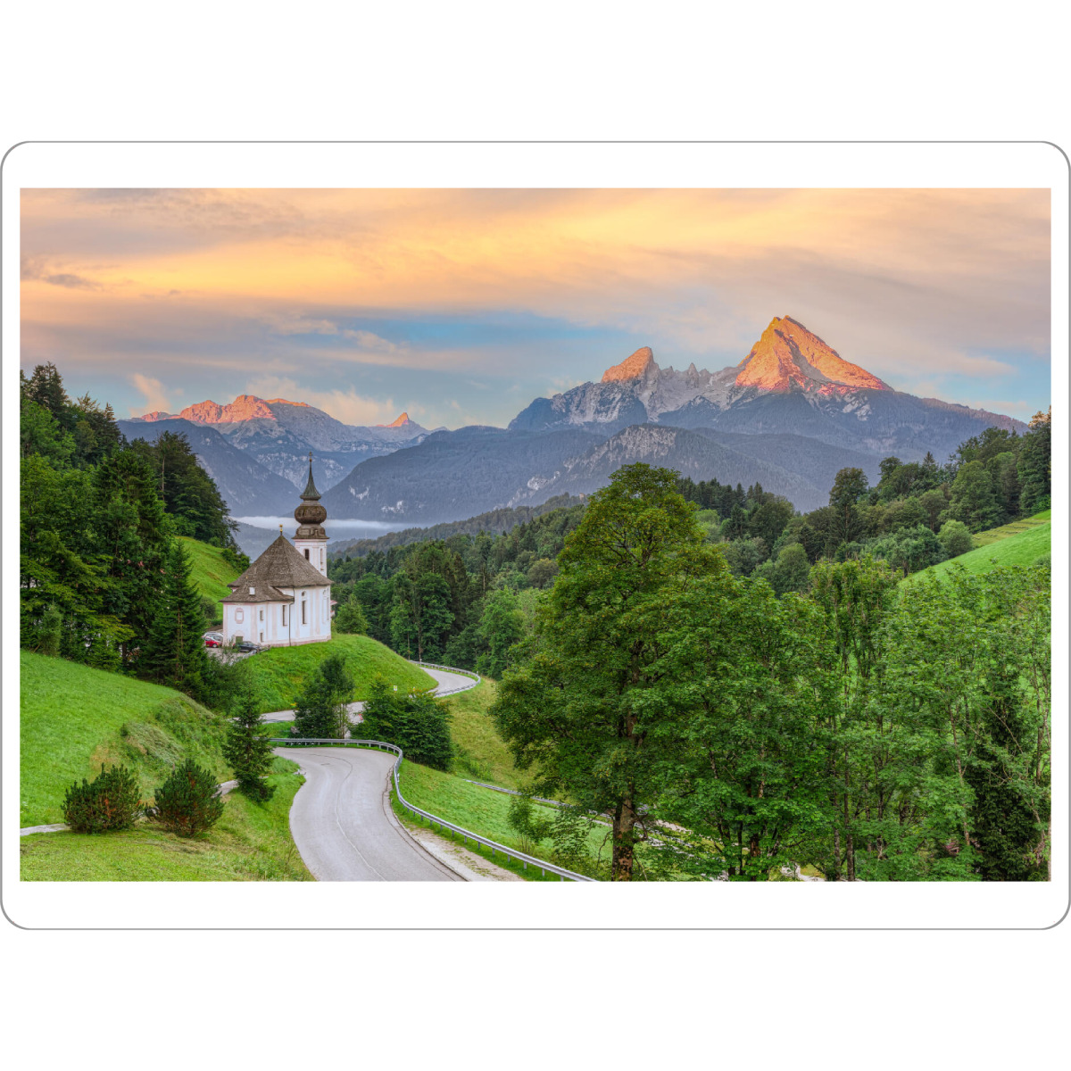 Tischset "Maria Gern und Watzmann" artboxONE - Natur,Reise,Reise / Länder
