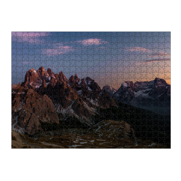 Puzzle Ravensburger "Cadini di Misurina at dusk" artboxONE - Natur,Reise