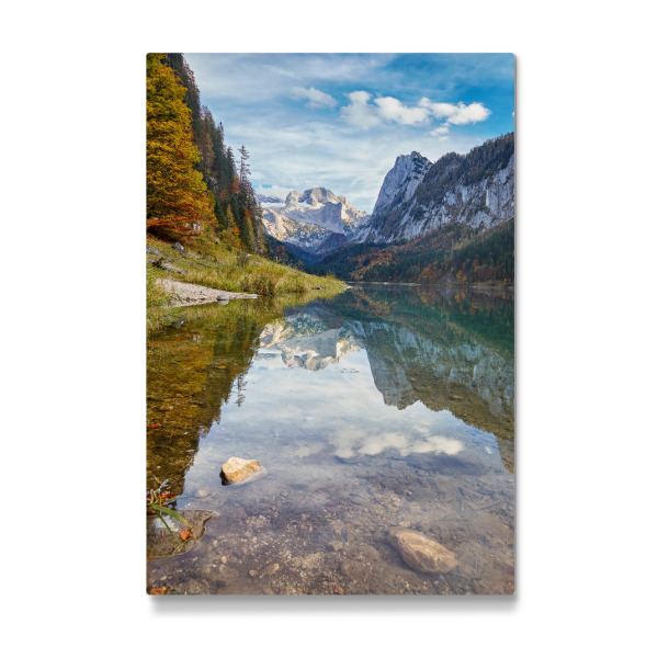 Galerie-Print "Herbstlicher Gosausee" 30x20 cm artboxONE