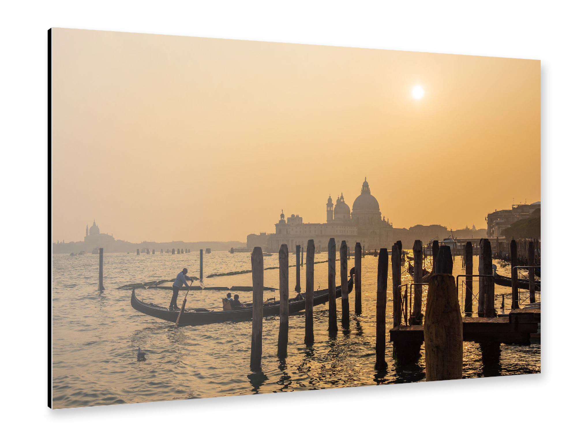 Alu-Dibond "Kirche in Venedig" 30x20 cm artboxONE
