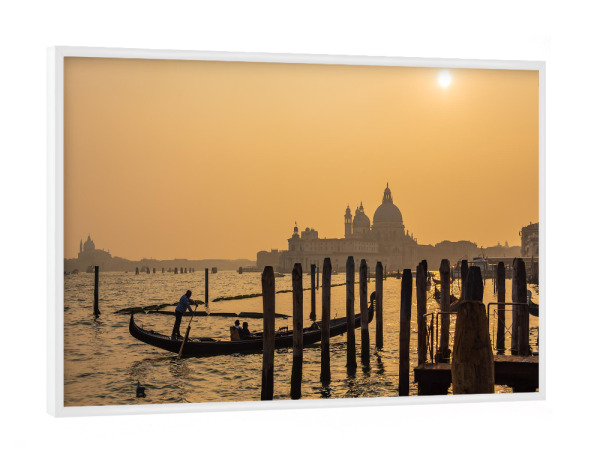 Poster mit weißem Rahmen "Kirche in Venedig" artboxONE - Architektur,Städte / Venedig,Reise / Länder