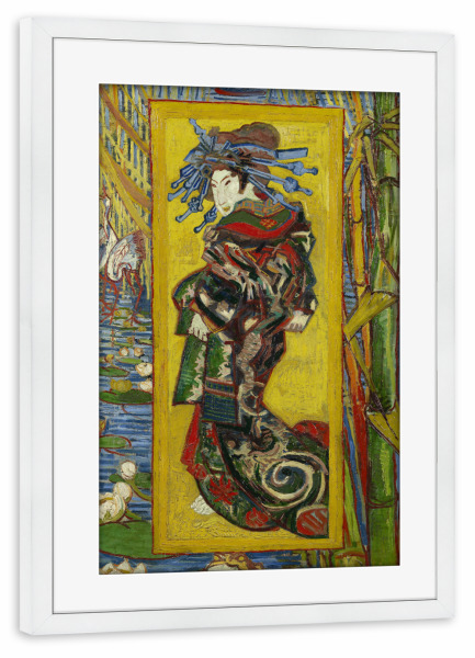 Poster mit Rahmen weiß "Die Kurtisane" artboxONE - Reise,Menschen,Reise / Asien