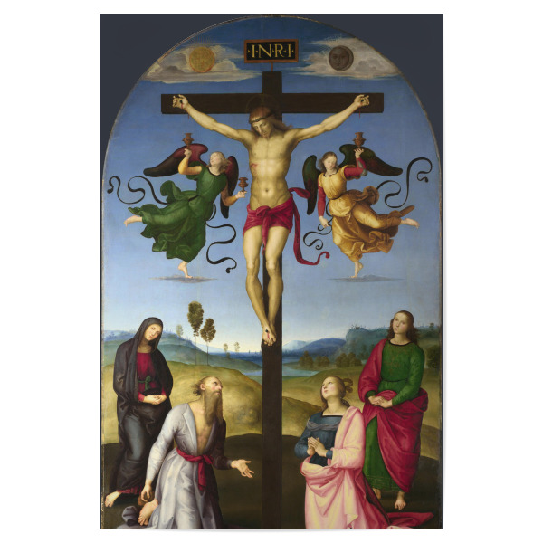 Poster "Die Kreuzigung Christi mit Madonna" artboxONE - Natur,Menschen