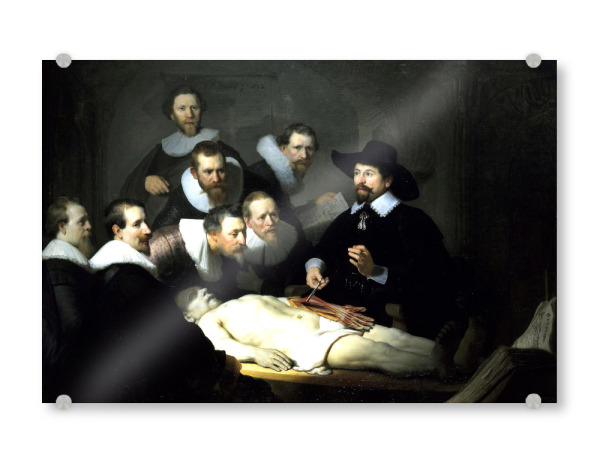 Acrylglasbild "The Anatomy Lesson" artboxONE - Menschen