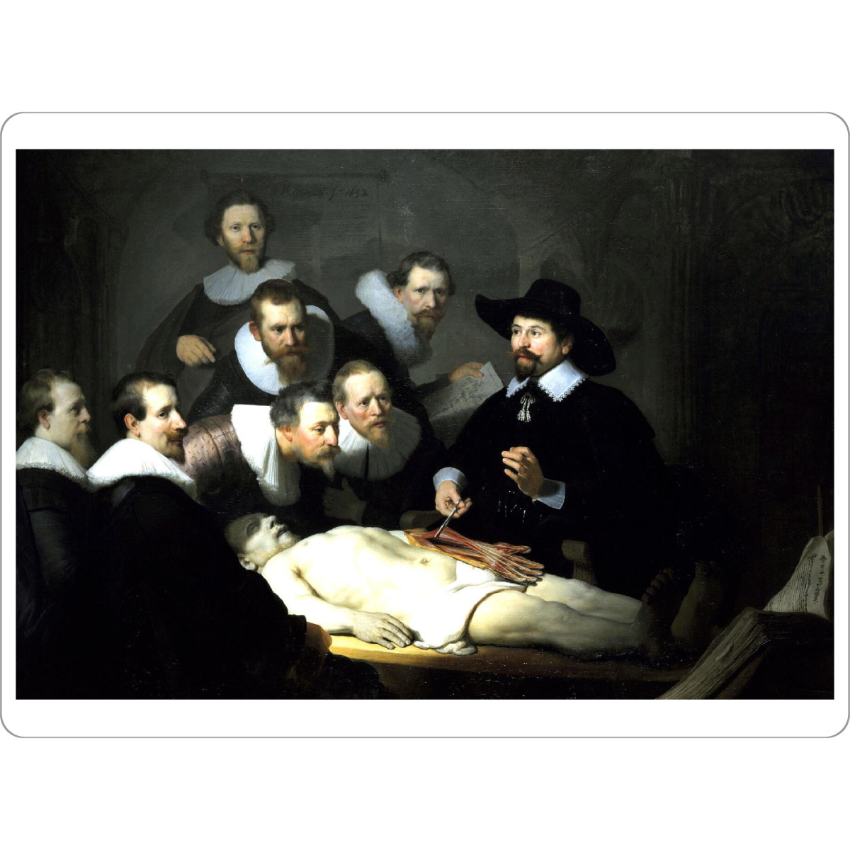 Tischset "The Anatomy Lesson" artboxONE - Menschen