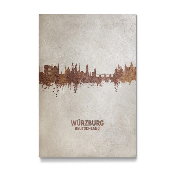 Galerie-Print "Würzburg Germany Skyline Rust" 30x20 cm artboxONE
