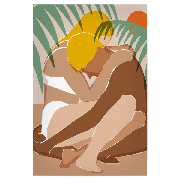 Poster "Cuddle All Day" artboxONE - Menschen,Liebe