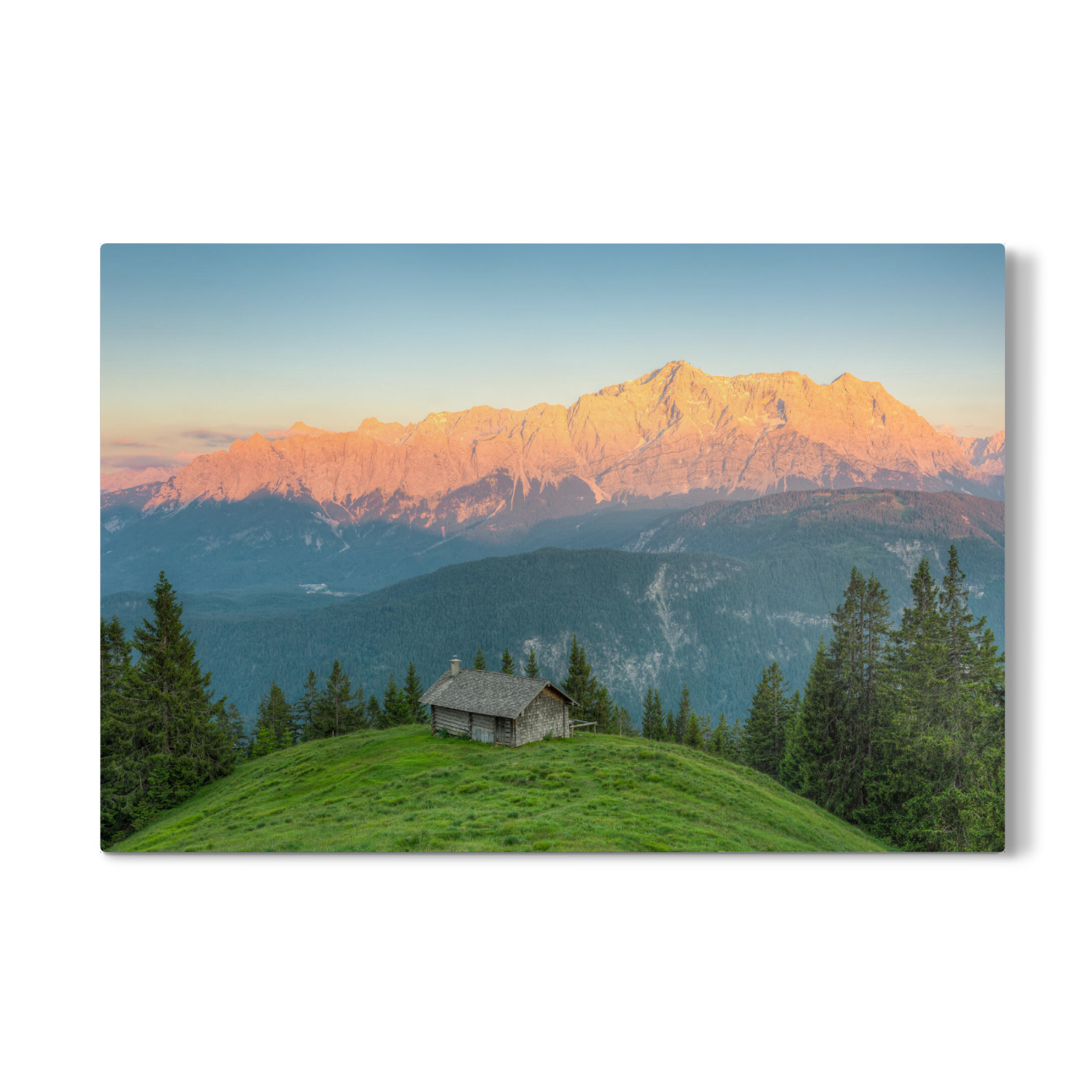 Galerie-Print "Alpenglühen am Wettersteingebirge" 75x50 cm artboxONE
