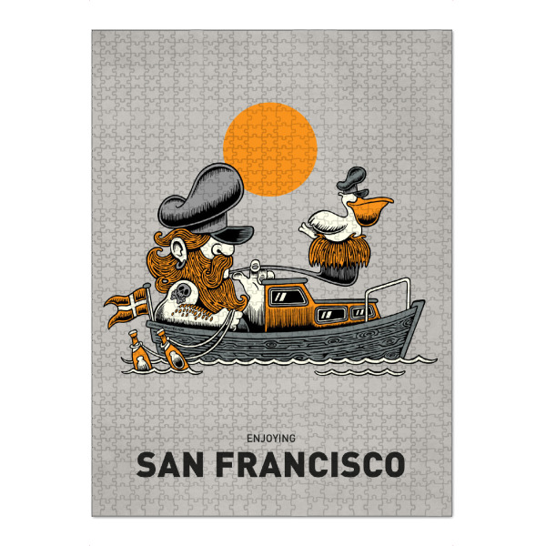 Puzzle Ravensburger "San Francisco Pelican Ship" artboxONE - Reise,Streetart,Städte / San Francisco,Lustig
