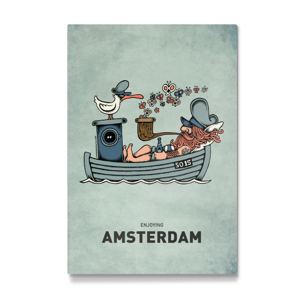 Galerie-Print "Amsterdam Butterfly Ship" 30x20 cm artboxONE