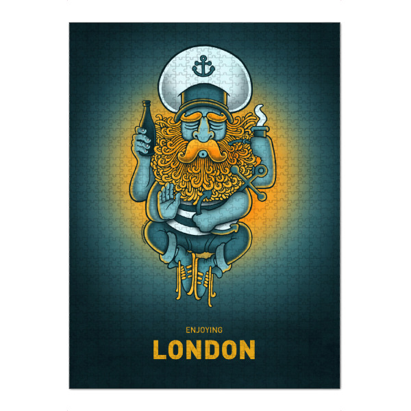Puzzle Ravensburger "London Sailorgod" artboxONE - Städte,Städte / London,Streetart