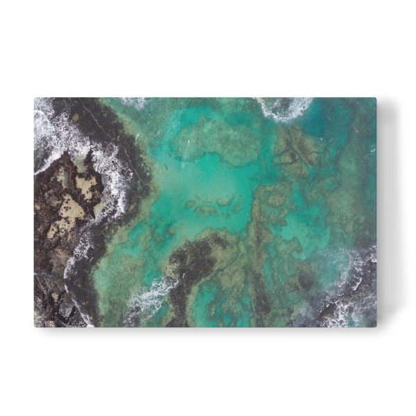 Leinwandbild "Ocean map" artboxONE - Natur,Reise,Abstrakt,Reise / Strand und Meer