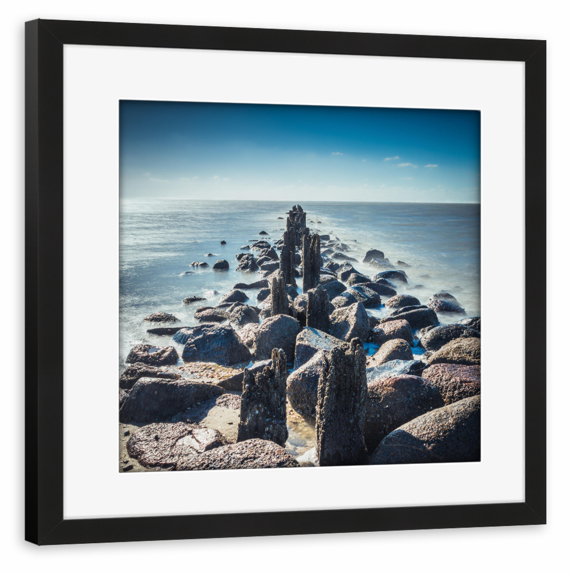 Poster mit Rahmen schwarz "Nordseesommer" artboxONE - Natur,Reise / Strand und Meer