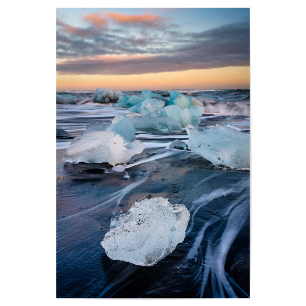 Poster "Ice blocks at Jökulsárlón" artboxONE - Natur,Reise