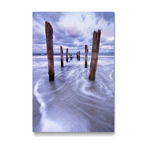 Galerie-Print "Holzpfosten am Ostseestrand" 30x20 cm artboxONE