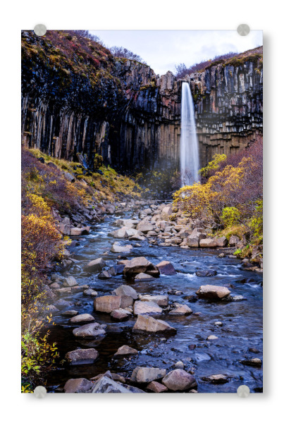 Acrylglasbild "Svartifoss waterfall" artboxONE - Natur,Reise