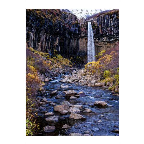 Puzzle Ravensburger "Svartifoss waterfall" artboxONE - Natur,Reise