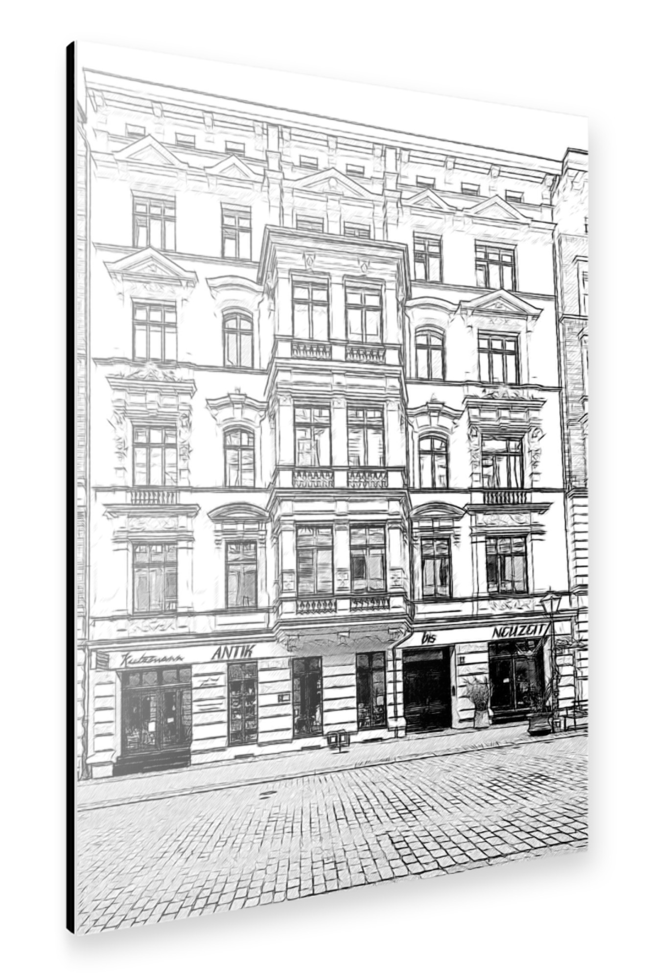 Alu-Dibond "Architektur in Magdeburg" 30x20 cm artboxONE