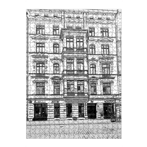 Puzzle Ravensburger "Architektur in Magdeburg" artboxONE - Städte,Reise,Schwarzweiß,Architektur