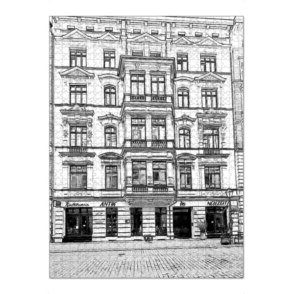 Puzzle Ravensburger "Architektur in Magdeburg" artboxONE - Städte,Reise,Schwarzweiß,Architektur