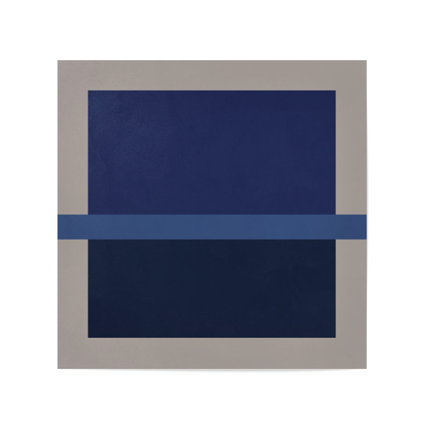 Poster 20x20 cm "Blue geometric cube" artboxONE - Geometrie - Modern,Abstract,Abstrakt,Formen,Geometrie,Geometry,Blue,Blau,Classic,Pantone