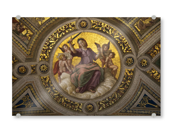 Acrylglasbild "Justiz von Raffael" artboxONE - Menschen,Architektur,Fiktion