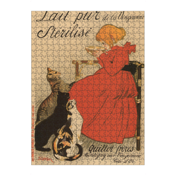 Puzzle Ravensburger "Werbeplakat für ein Milchprodukt" artboxONE - Typografie,Tiere,Menschen