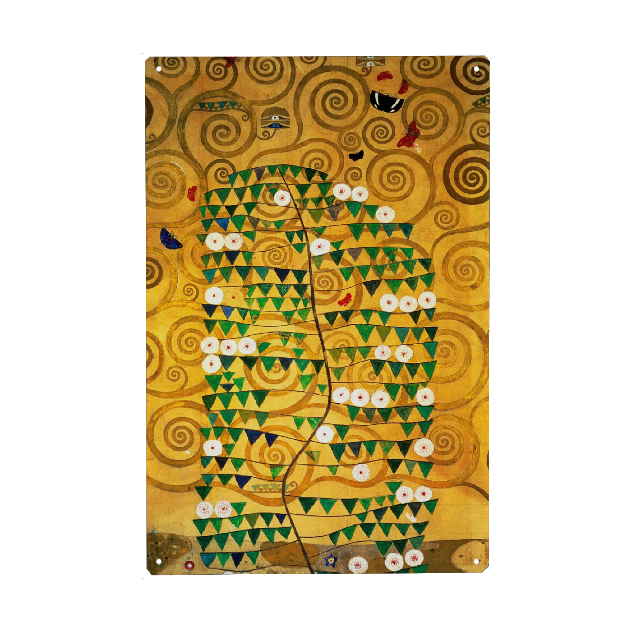 Holzbild "Der Lebensbaum von Klimt" artboxONE - Natur,Abstrakt,Geometrie