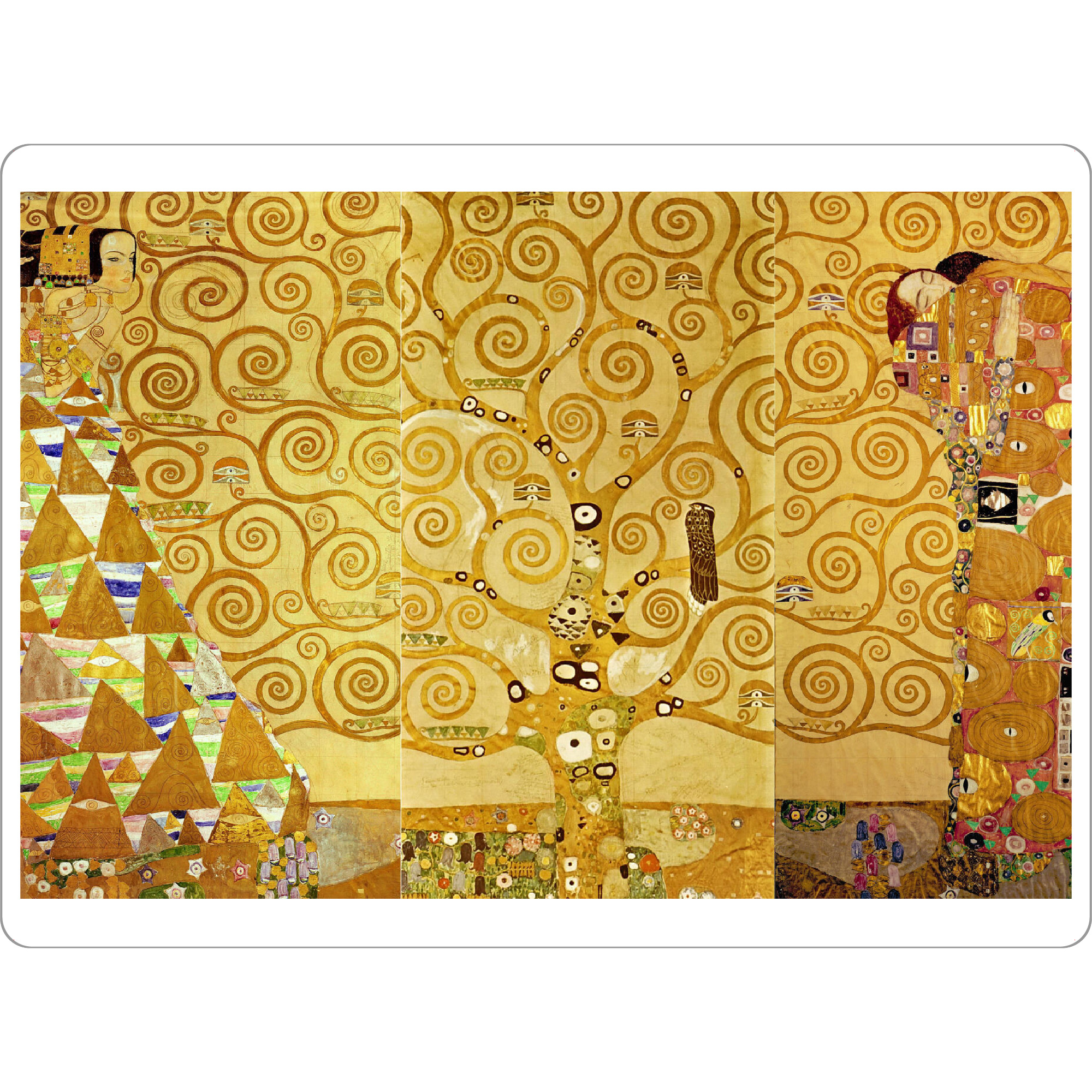 Tischset "Stoclet-Fries Lebensbaum" artboxONE - Natur,Abstrakt,Menschen