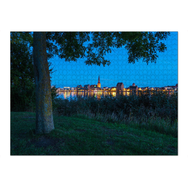 Puzzle Ravensburger "Baum an der Warnow bei Nacht" artboxONE - Natur,Reise,Architektur,Städte / Weitere