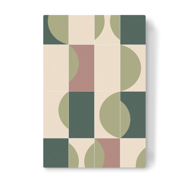 Leinwandbild "Garden Tiles First" artboxONE - Abstrakt - Minimalist,Grün,Green,Abstract,Abstrakt,Formen,Geometrie,Geometry