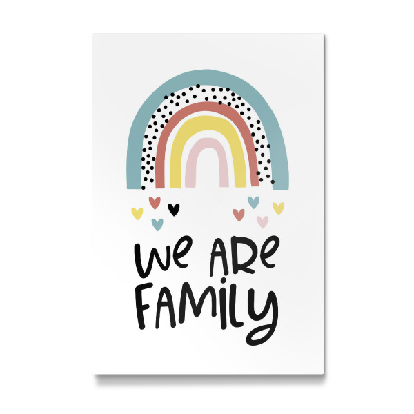 Galerie-Print "We are family with rainbow" 30x20 cm artboxONE