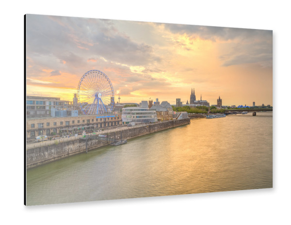 Alu-Dibond "Skyline von Köln" 30x20 cm artboxONE