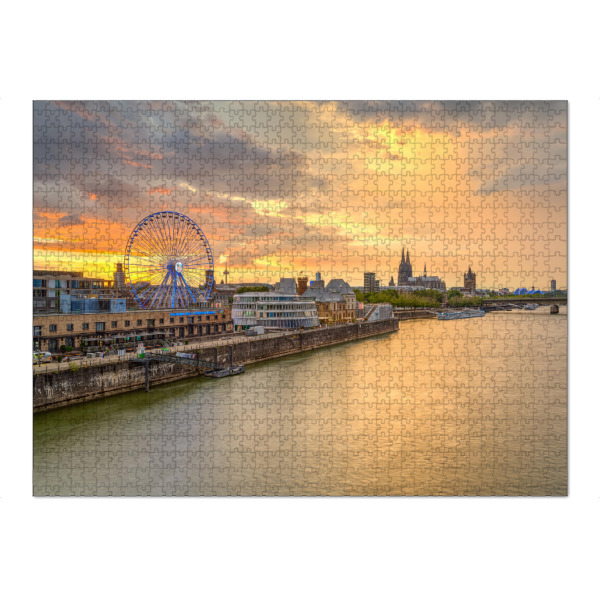 Puzzle Ravensburger "Skyline von Köln" artboxONE - Städte / Köln,Architektur,Reise / Länder