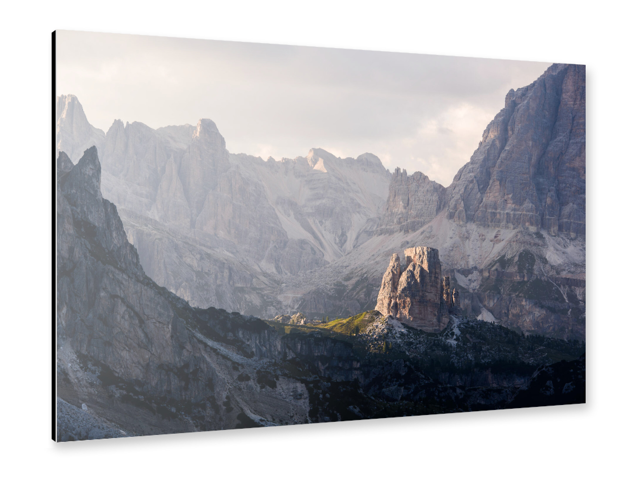 Alu-Dibond "Cinque torri sunset" 75x50 cm artboxONE