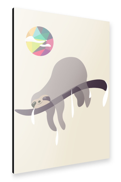 Alu-Dibond "Sleeping Beauty.....Sloth" 30x20 cm artboxONE
