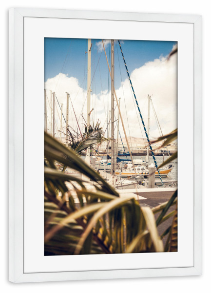 Poster mit Rahmen weiß "(Un-) entdeckt" artboxONE - Natur,Reise / Strand und Meer,Städte / Weitere