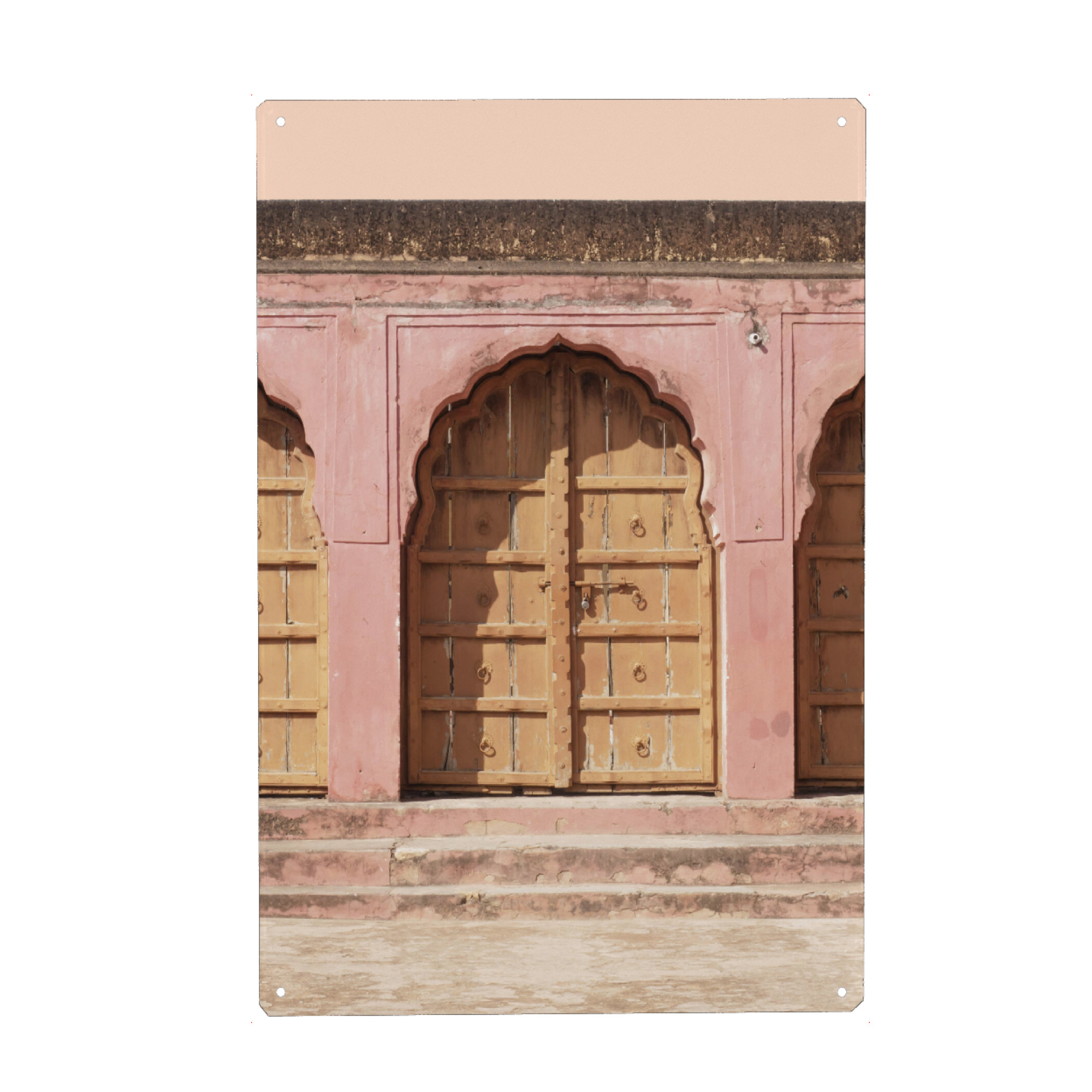 Holzbild "India Gate" artboxONE - Reise,Geometrie,Reise / Asien,Reise / Länder,Städte / Weitere - India,Gate,Tor,Geometrie,Geometry,Tür,Door