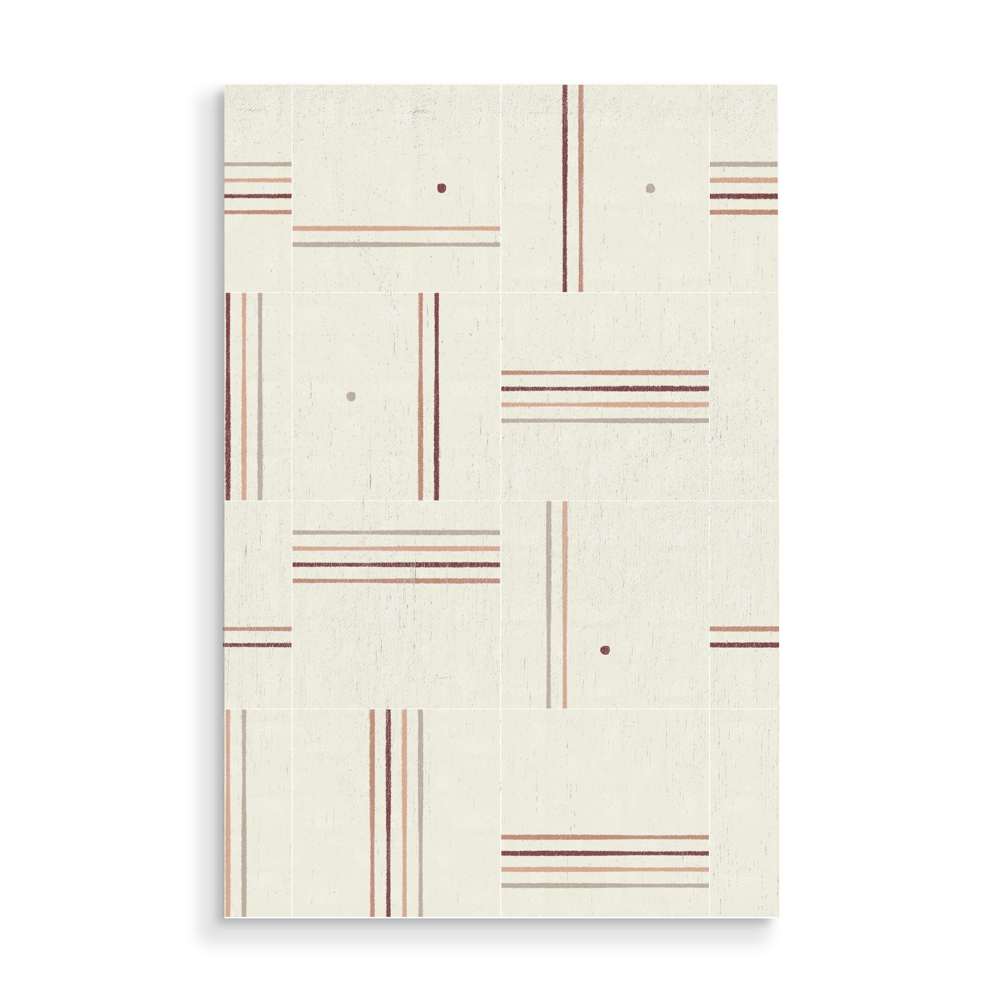 Holzbild "Minimal Rustic Tiles First" artboxONE - Abstrakt,Geometrie