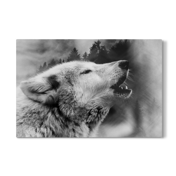 Galerie-Print "Wolf & Forest I (matart)" 30x20 cm artboxONE