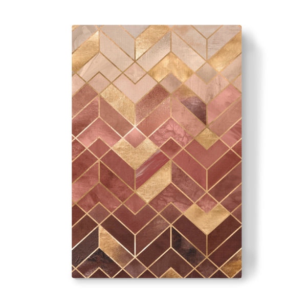 Leinwandbild "Terracotta Geometric" artboxONE - Abstrakt,Geometrie