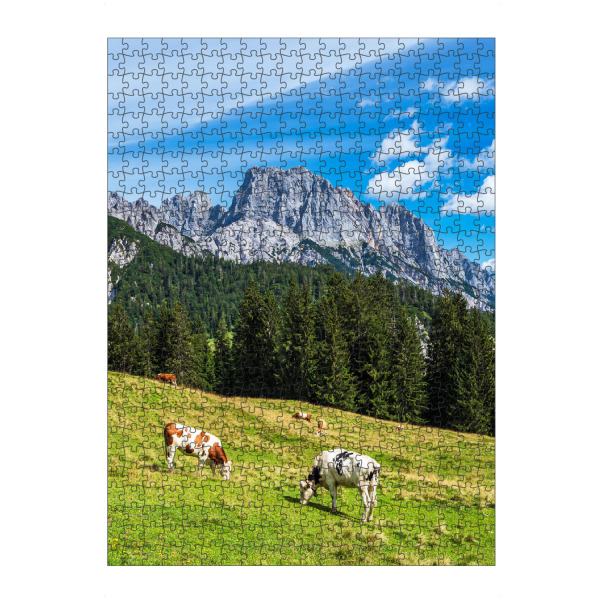 artboxONE Puzzle "Litzlalm mit Kühen" artboxONE - Natur,Reise,Tiere