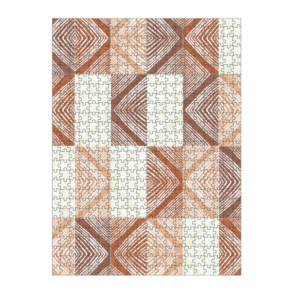artboxONE Puzzle "Mudcloth Tiles Second" artboxONE - Abstrakt,Geometrie - Earth tones,Ethnic,Geometrie,Geometry,Formen,Abstract,Abstrakt