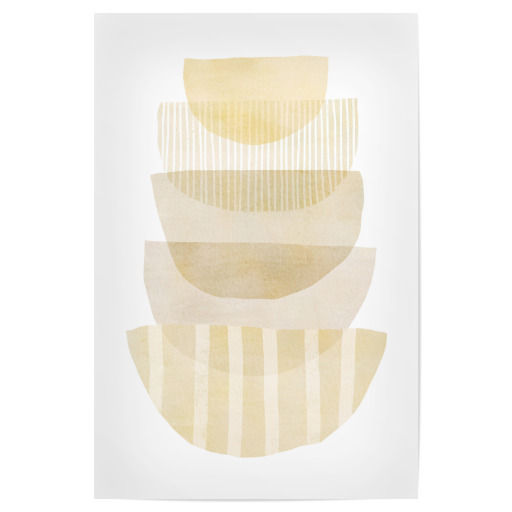 Abstract Geometric Watercolor