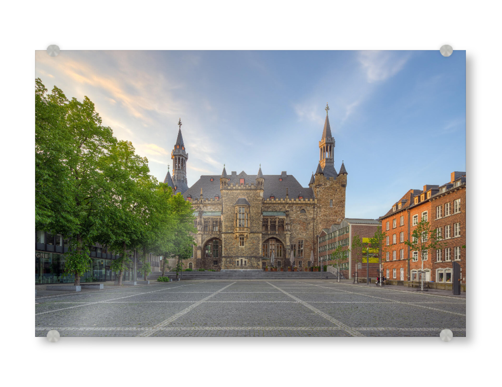 Acrylglasbild "Rathaus Aachen" artboxONE - Städte,Reise,Architektur,Reise / Länder