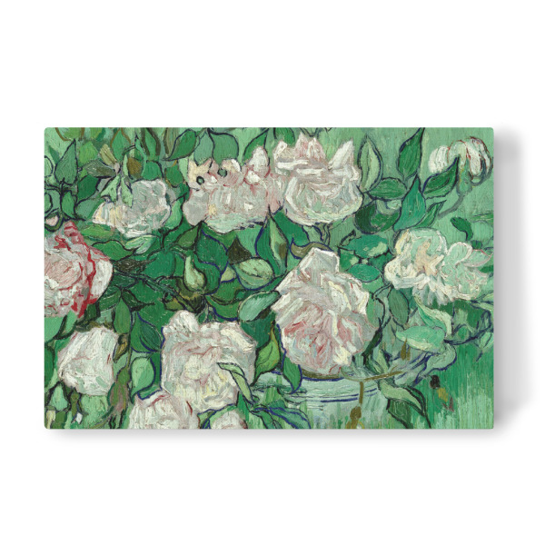 Leinwandbild "Rosa Rosen von van Gogh" artboxONE - Natur,Floral - Blumen,Rosen,Stillleben,Flowers,Roses,Gemälde,Malerei,Kunst,Vincent,Vangogh