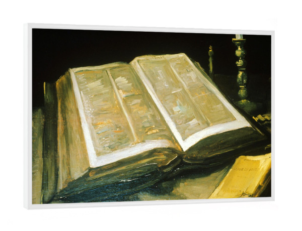 Poster mit weißem Rahmen "Still Life with Bible" artboxONE - Natur